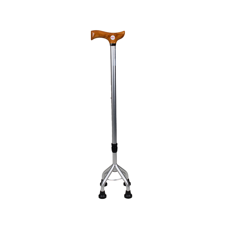 Quad-Leg Height-Adjustable Cane